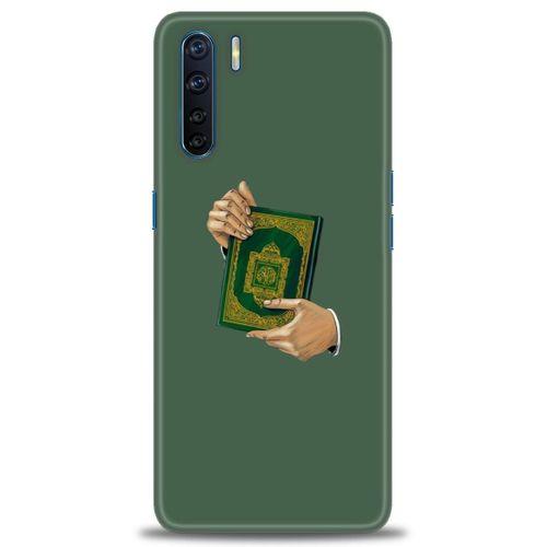 Oppo A91 / Reno 3 Kılıf HD Baskılı Kılıf - Warning + Tam Ekran Koruyucu