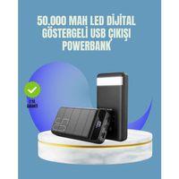 Tüm Cihazlarla Uyumlu 50.000 Mah Powerbank – Yüksek Kapasiteli, Led Gösterge Ve Akıllı Koruma Fonksiyonlu