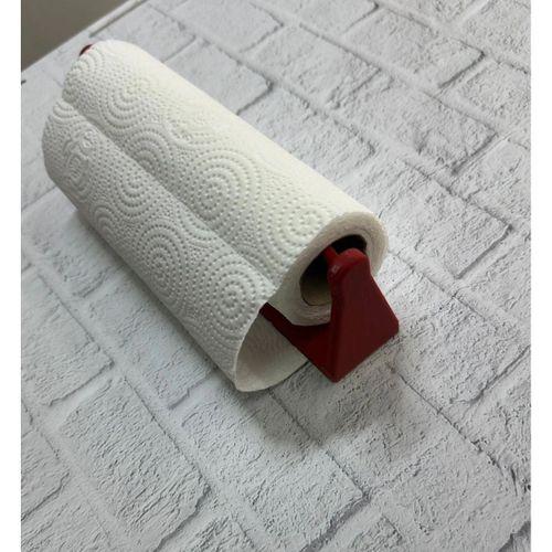 Dekoratif Kırmızı Kağıt Havlu Tutucu Duvar Askılı Model