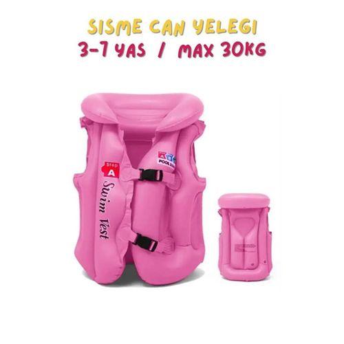 ABC Desen Pembe Çocuklar İçin Havuz Deniz Can Yeleği