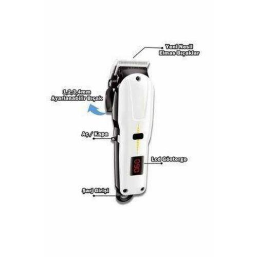 Profesyonel Şarjlı Tıraş Makinesi Turbo Kablosuz Saç Kesme Makinesi