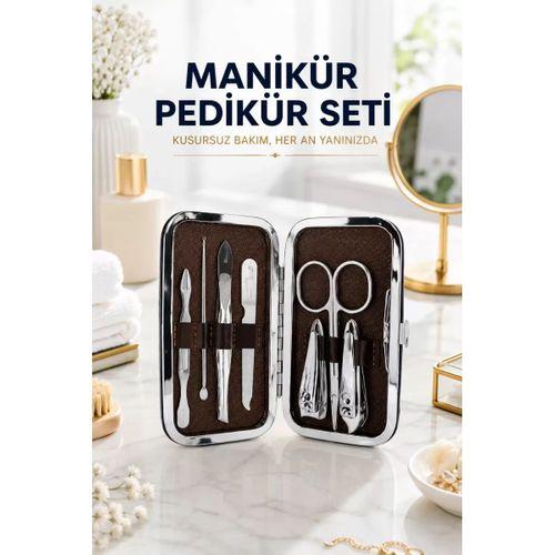 Tırnak Temizliği, Tırnak Batığı Ve Düzenli Bakım İçin 7 Parça Çelik Set