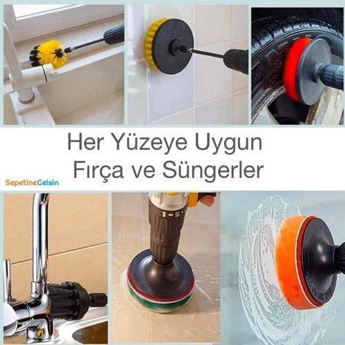 Sepetinegelsin 31 Parça Çok Amaçlı Ev Banyo ve Oto Matkap ucu Temizlik Seti