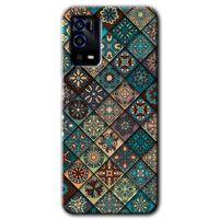 OPPO Oppo A55 Kılıf HD Desen Baskılı Arka Kapak - Mandala Desen