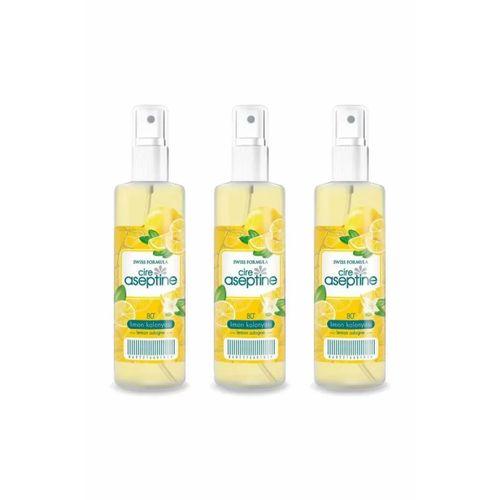 3 Adet Limon Kolonyası  Ev Ofis Pratik Kullanım Sprey 100ml