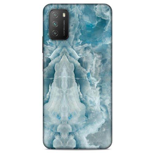 Xiaomi Poco M3 Uyumlu Kılıf Mavi Delisi (8) Baskılı Kılıf Mermer