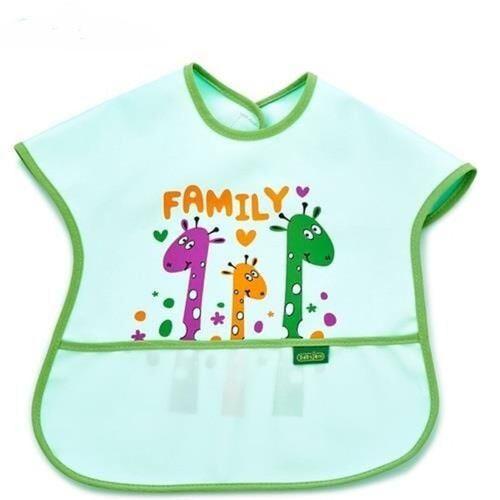 Babyjem BabyJem Poli Muşamba Büyük Mama Önlüğü 029 Yeşil