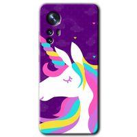 Potkal Hediye Fabrikası Xiaomi Mi 12 Kılıf HD Desen Baskılı Arka Kapak - Unicorn Sleep