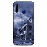 Huawei Honor 20 Lite Kılıf Depresyon (39) Liquid Crystal Kılıf Şeker Pembe Bordo