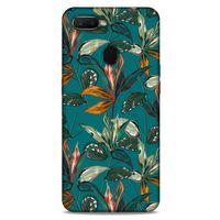 Oppo Ax7 Uyumlu Kılıf Yeşil Delisi (16) Kalın Kılıf Tropikal orman yeşili