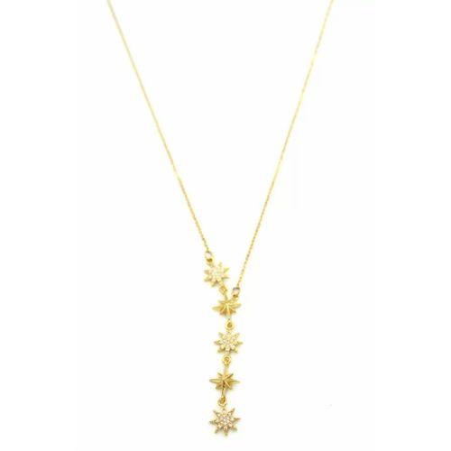 Kuzey Yıldızı Y Kolye - Altın