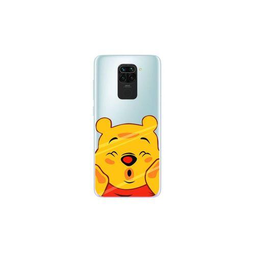 Xiaomi Redmi Note 9 Pooh Desenli Şeffaf Telefon Kılıfı