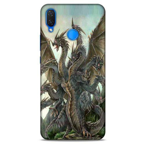 Huawei Psmart 2019 Kılıf Dragons (35) Fit Design Kılıf 9 Başlı Ejderha