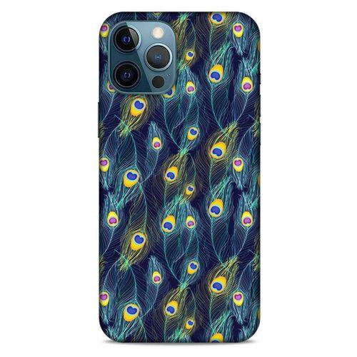 Apple iPhone 12 Pro Max Kılıf Desenli Özel Seri Tüyler (10) Full Koruma Kılıfı