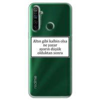 Realme 5i Kılıf HD Yazı Baskılı Silikon Arka Kapak - Yazı 3