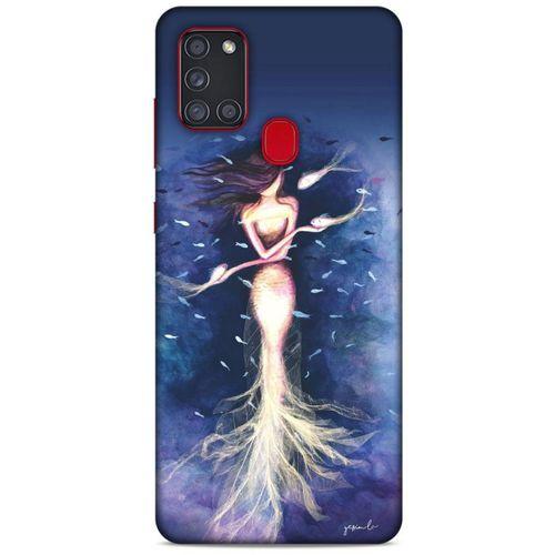 Y.Liva-2021 Özel Seri Deniz Kızı Samsung Galaxy A21s Kılıf Silikon Kapak