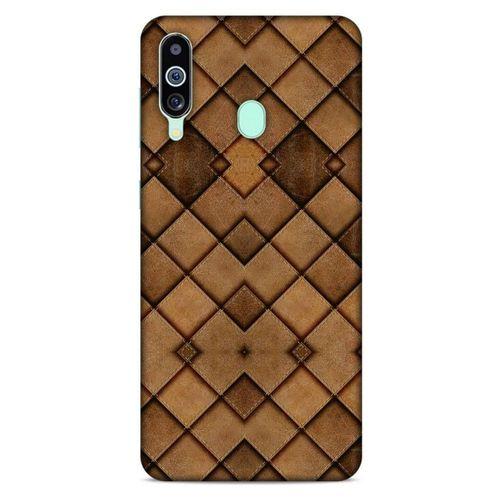 Samsung Galaxy M40 Kılıf Patchwork (26) Tpu Silikon Kılıf Açık Kahverengi