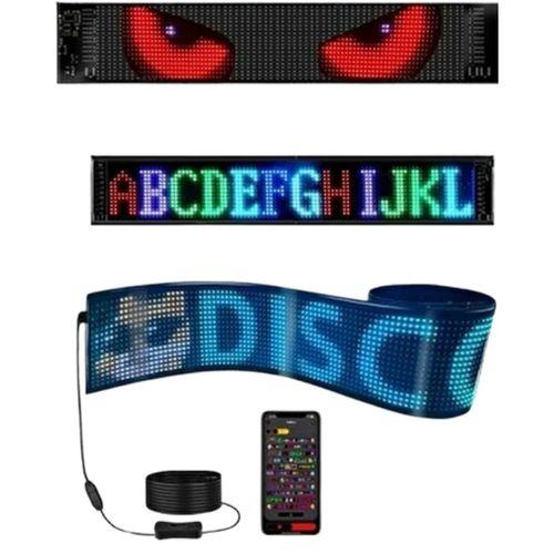 Rgb Led Matrix Panel Esnek Yapı Uygulama Kontrollü Kayan Yazı Ekranı