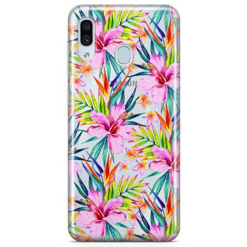 Samsung Galaxy A40 Kılıf Frangipani Arka Kapak Koruma Desenli Full Koruyucu