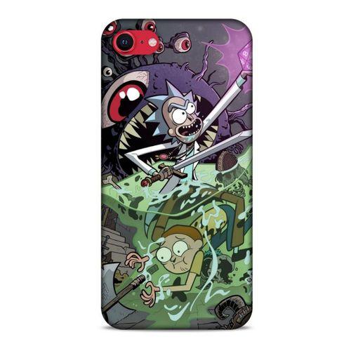 Apple iPhone SE 2020 Uyumlu Kılıf Rick And Morty (25) Antişok Kapak Tricia Lange