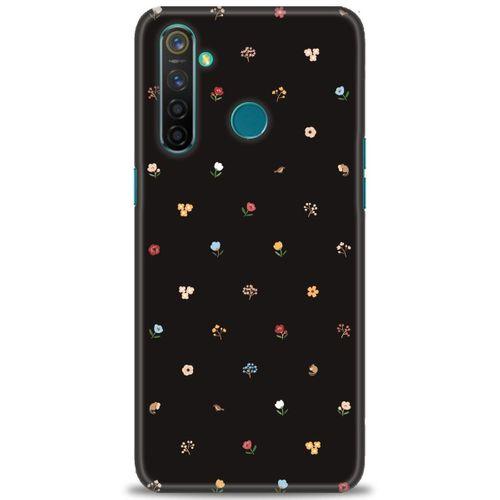 Realme 5 Pro Kılıf HD Baskılı Kılıf - Flower + Tam Ekran Koruyucu
