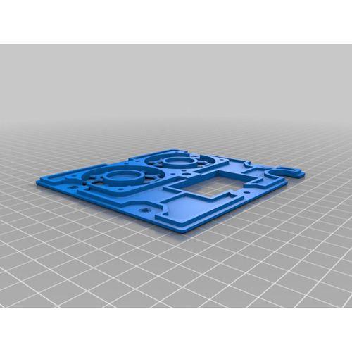 Wanhao i3 çift 50mm fanlı arka plaka (M3, Koşulsuz Delikler)-5141419