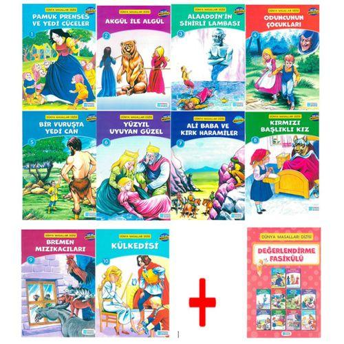 Dünya Masalları 10 Kitap Sınav Ekli Evrensel İletişim Yayınları