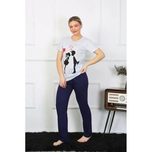 Kadın Kısa Kol Penye Pijama Takımı