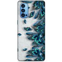 Oppo Reno 4 Pro Kılıf Desenli Özel Seri Tüyler (41) Tank Kılıf