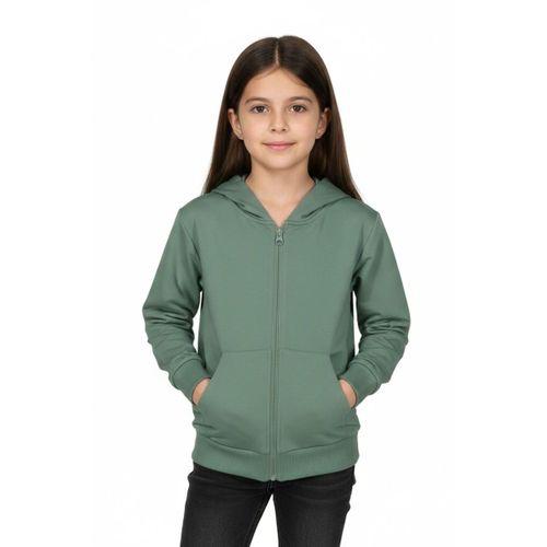 Kız Çocuk Fermuarlı Kapüşonlu Sweatshirt BGL-ST05276