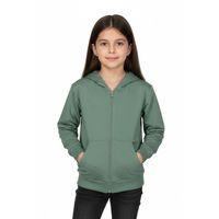 Kız Çocuk Fermuarlı Kapüşonlu Sweatshirt BGL-ST05276