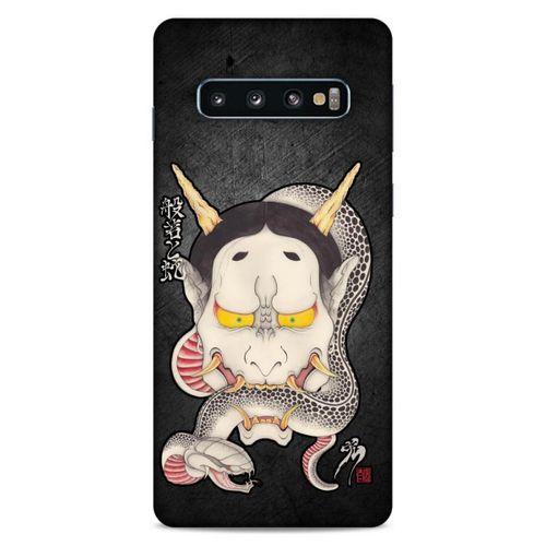 Lopard Samsung Galaxy S10 Uyumlu Kılıf Tattoo's (50) Shockproof Kılıf Hannya Kijo Dövme