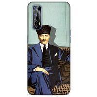 Huawei P Smart 2021 Kılıf Atatürk (48) Bumper Kılıf Yeşil Duvar