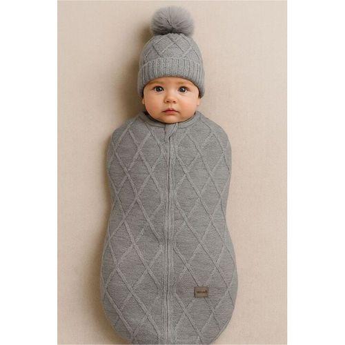 Bistyle Bistyle Baby İn Swadding Triko Kundak 75108 Gri