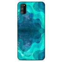 Samsung Galaxy M30s Kılıf Pastel Renkler (6) Silikon Kılıf Mavi Yeşil