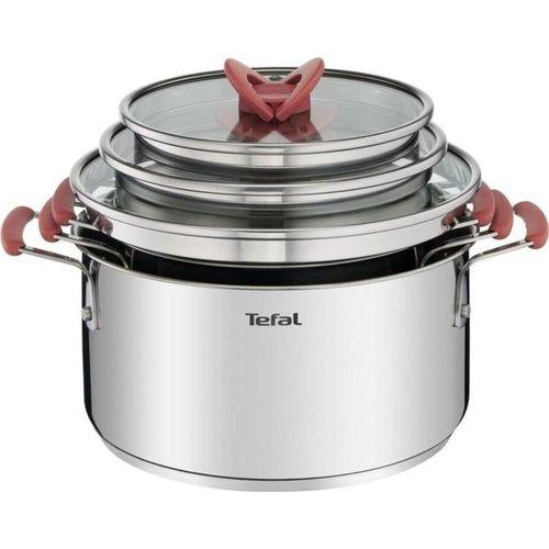 Tefal G720S6 Optispace Çelik Tencere Seti 6 Parça - 2100115981