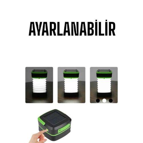 Güneş Enerjili Led Lamba Kamp Lambası Katlanabilir Lamba Usb Şarjlı