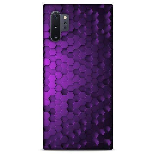 Samsung Galaxy Note 10 Plus Uyumlu Kılıf Mor Delisi (4) Koruma Kılıfı Altıgen