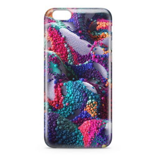 Apple iPhone 6 6s Kılıf Renkli Boncuk 3d Arka Kapak Koruma Desenli Full Koruyucu