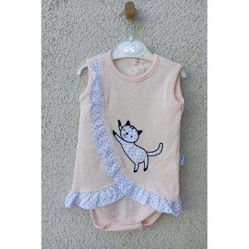 Kedili Fırfırlı Bandanalı Badi