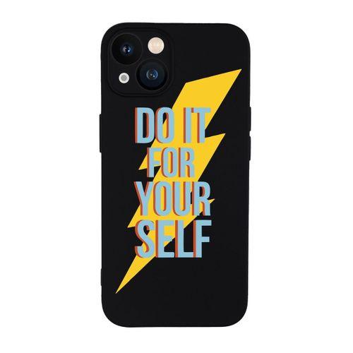 iPhone 13 Uyumlu Do It Desenli Kamera Lens Korumalı Darbe Emici Silikonlu Lansman Kılıf