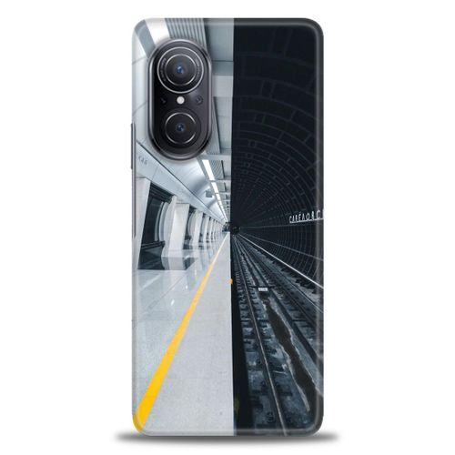 Huawei Nova 9 SE Kılıf HD Baskılı Kılıf - Metro Station + Tam Ekran Koruyucu