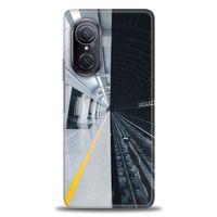 Huawei Nova 9 SE Kılıf HD Baskılı Kılıf - Metro Station + Tam Ekran Koruyucu