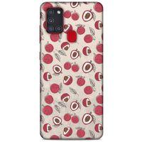 Frutix Lychee 01 Samsung Galaxy A21s Kılıf Desenli Silikon