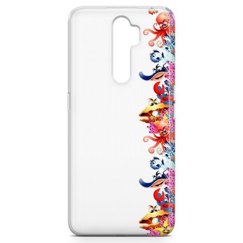 Oppo A9 2020 Kılıf Ahtapot Nemo Mercan Arka Kapak Koruma Desenli Full Koruyucu