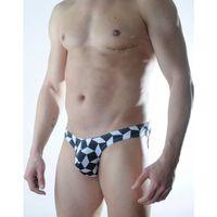 Erkek 3d Küp Desenli Slip Çamaşır