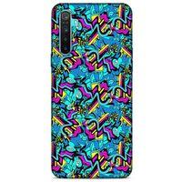 Graffitix (30) Desenli Silikon Kapak Oppo Realme 6i Kılıf