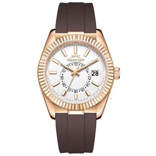 Slazenger SL.09.2514.1.03 Quartz Silikon Kahverengi 40 mm Erkek Kol Saati