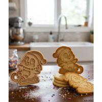 Kar Kizaginda Penguen Noel Sekillendirici Kalip Kurabiye Hamur Kesici Seti