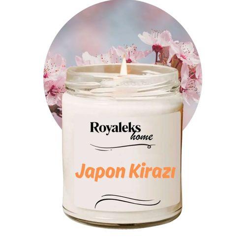 Doğal Özel Seri Kokulu Dekoratif Kavanoz Mum 210 cc - Japon Kirazı Esansı - RYL
